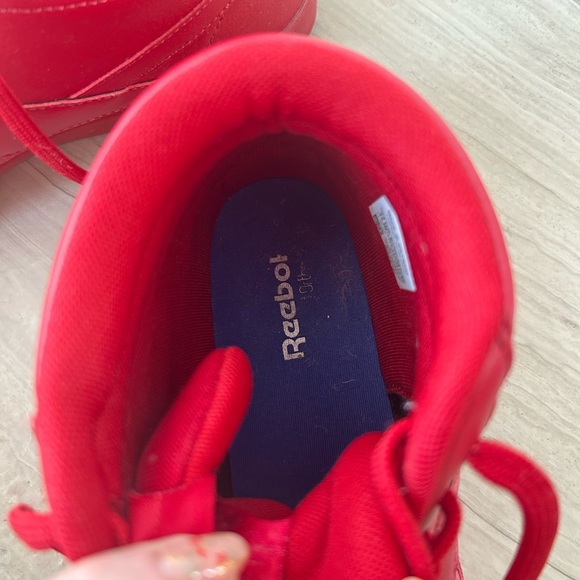 Red Reebok Hightops, size 10.5 - Picture 4 of 5
